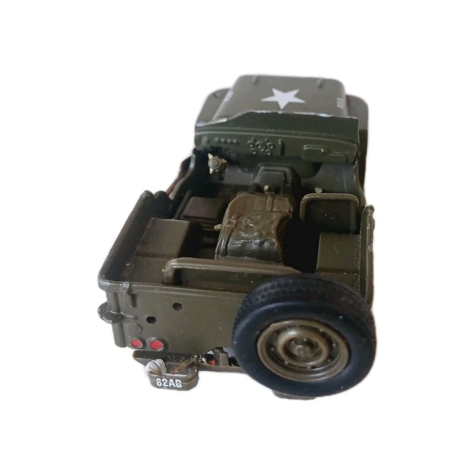 New Ray Jeep Willys D-Day Army Green - Damaged - Image 3 of 4