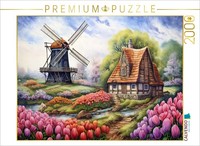 Calvendo Puzzle WindmüHle Und Tulpenpracht | 2000 Teile Lege-GrößE 90 × 67 Cm Fo
