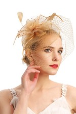 Fascinators Hats 20s 50s Pillbox Hat Cocktail Tea Party Headwear Veil Women