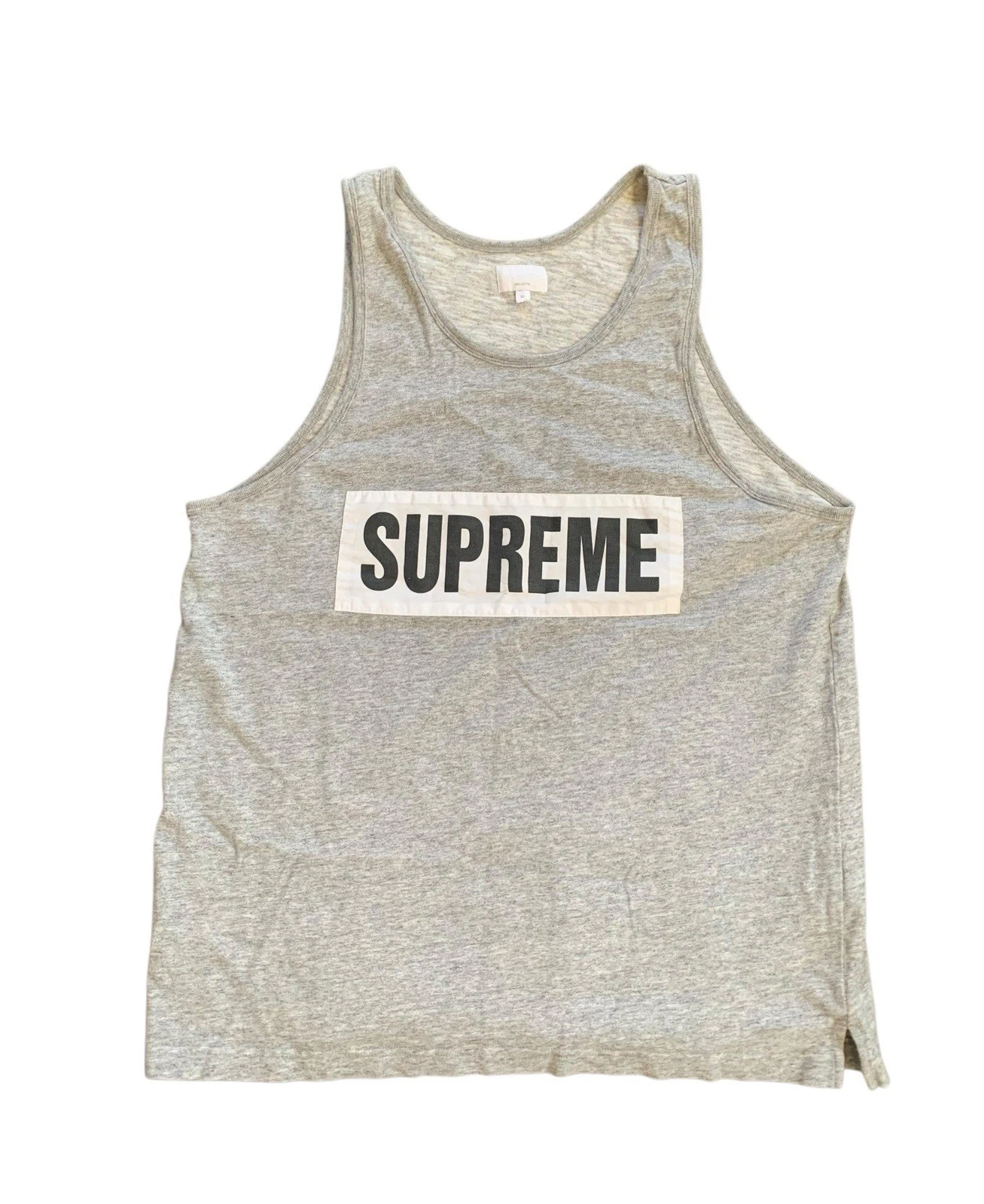 Débardeur gris Supreme SS14 Marathon taille XL vintage streetwear