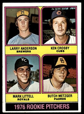 1976 Topps Rookie Pitchers - Larry Anderson/Ken Crosby/Mark Littell/Butch