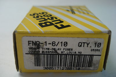 NEW BUSSMANN FNQ-1-6/10 FUSES FNQ16/10 QTY: 10