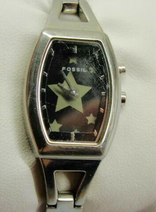 Fossil Stars / Dark Big Tic Ladies Wristwatch ES9648 Analog  display picture 3