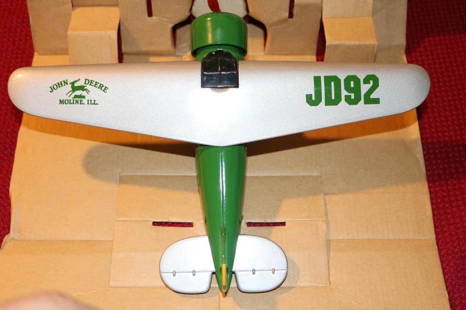 1992 John Deere Airplane Bank Limited Edition Stock #35002 MFG. by Spec Cast - Image 3 of 4