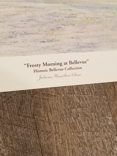 Print By: Juliana Hamilton Chase "Frosty Morning in Bellevue" RARE - Picture 3 of 4