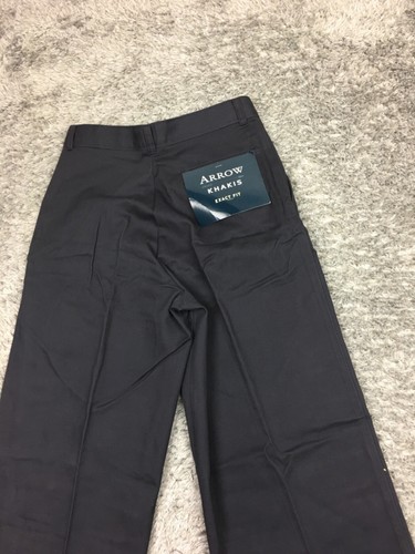 Arrow Chino Dress Pants Boys Size 18 Reg Dark Blue Navy Straight Leg - Picture 14 of 15