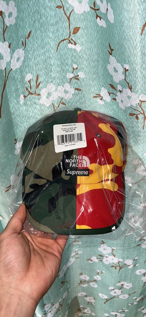 🔥Supreme x The North Face Split 6-panel Hat| Camo| SS24