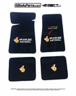 85-87 Grand National RED / YELLOW Power Turbo 6 Carpeted Floor Mats Frt & Rr Set