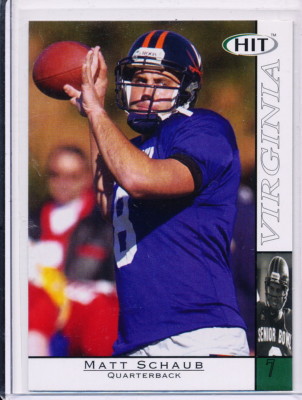 2004 SAGE HIT #35 MATT SCHAUB ROOKIE CARD - ATLANTA FALCONS - VIRGINIA