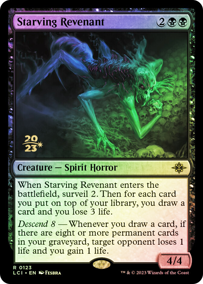 MTG  FOIL Starving Revenant (Prerelease) (The Lost Caverns of Ixalan)  - Promo