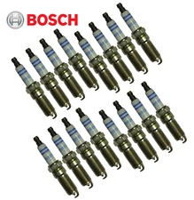 Spark Plug Double Platinum Plug Bosch OEM for Mercedes V8 98-08 (16pcs)