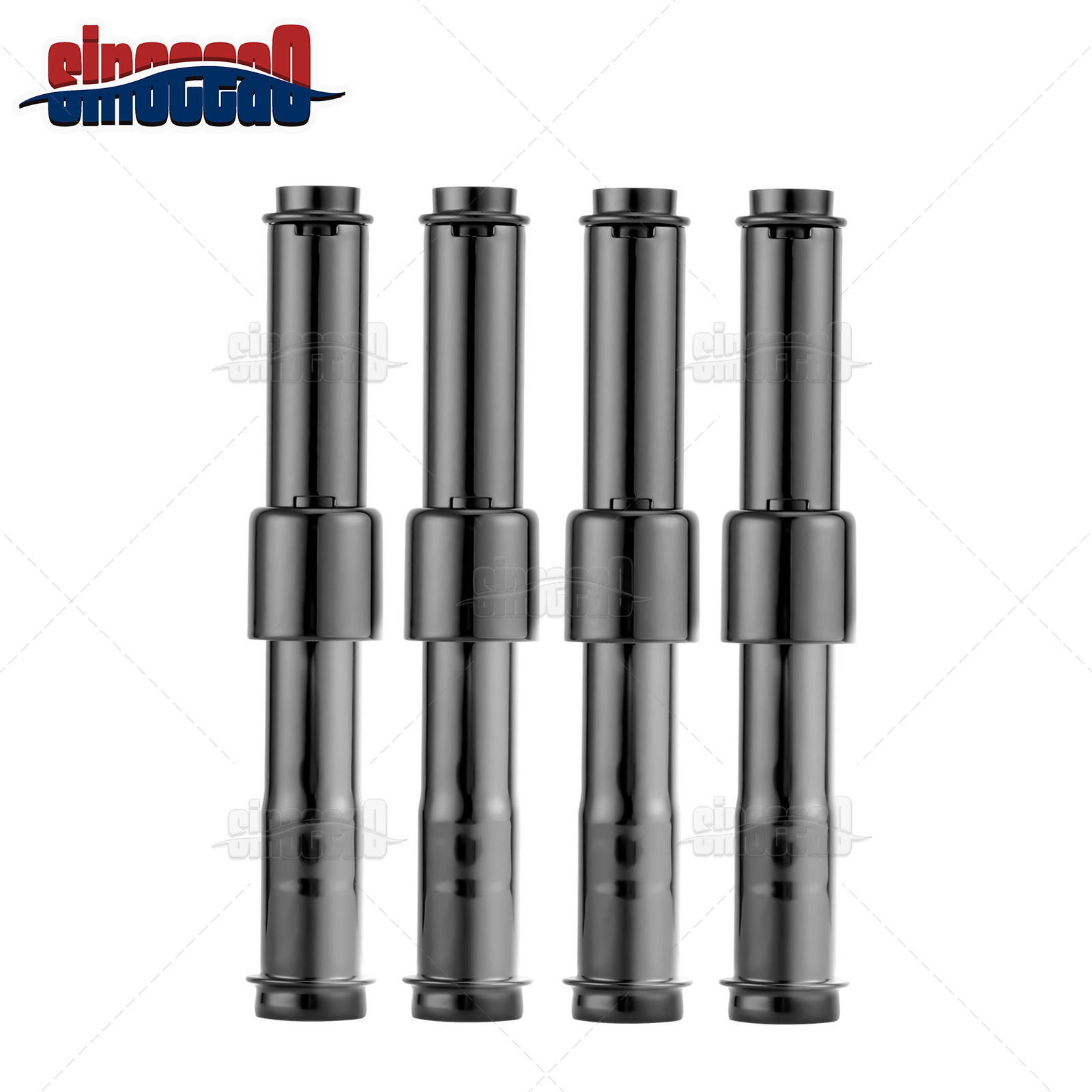 Gloss Black Pushrod Covers Kit For Harley EVO / Twin Cam / M8 Engines