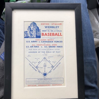 1944 U.S. 9th Air Force v. U.S Ground Forces Baseball Programm Wembley Stadium 