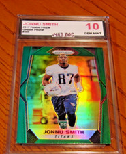 JONNU SMITH Rookie***2017 Panini PRIZM**Green HOLO**GEM Mint 10**TITANS**Mad DOG