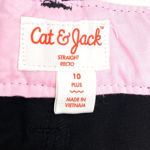 Cat & Jack Girls Slim Straight Fit School Uniform Chino Pants - Sizes 10-16 Plus - Picture 22 of 37