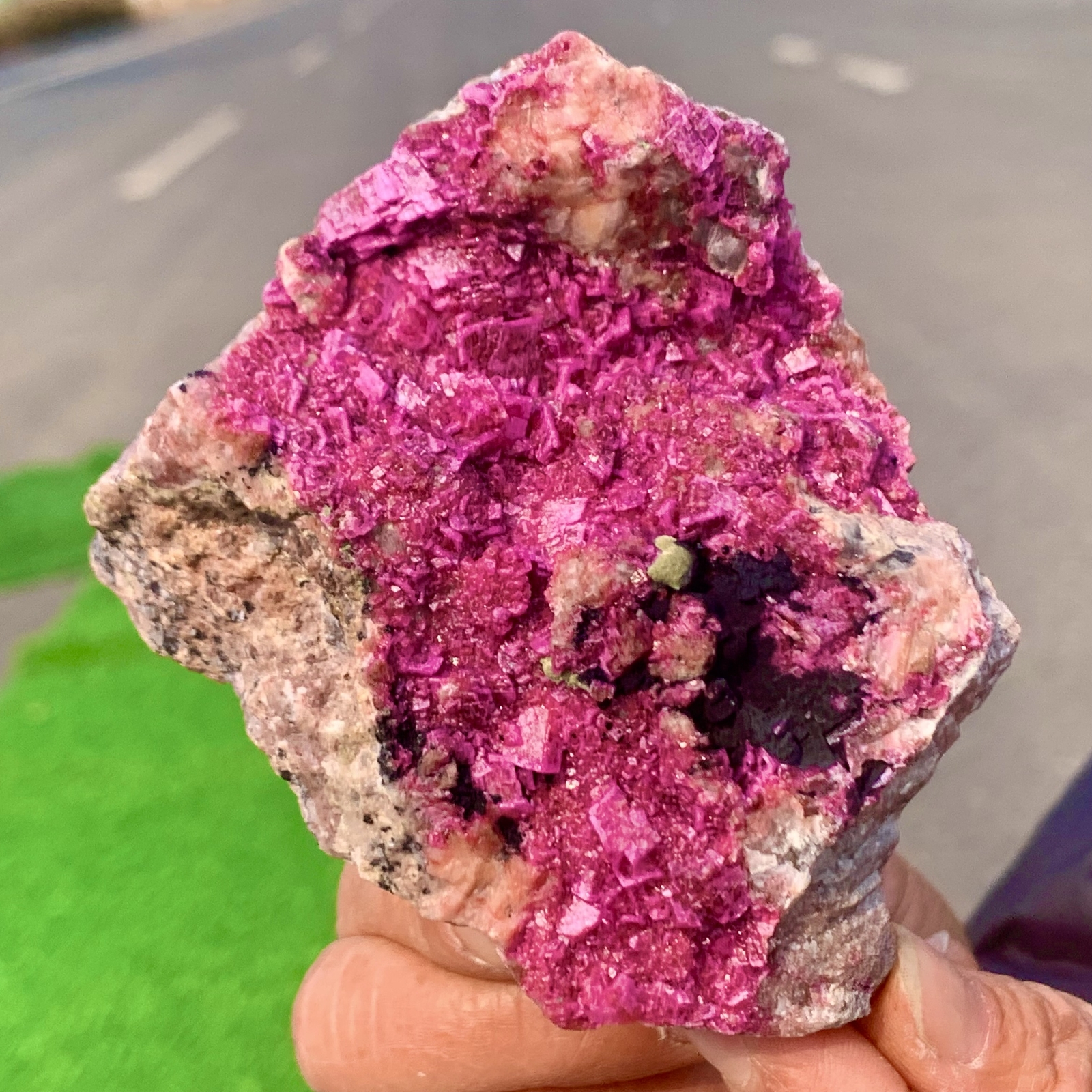 326G Natural Cobalto Calcite Crystal Mineral Specimen Healing Stone from Congo