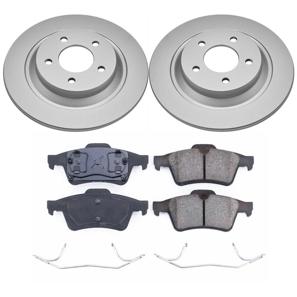 Juego de 2 ruedas CRK5310 Powerstop discos de freno y kits de pastillas traseras para Mazda 5 2006-2007 Foto 3 de 3