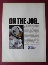 11/1984 PUB HAMILTON STANDARD NASA SPACE SHUTTLE EVA SYSTEMS ORIGINAL AD