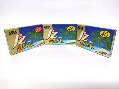 SEALEDx5］AXIA J'z Metal 46 50 54 Type IV Blank Cassette Tape MADE