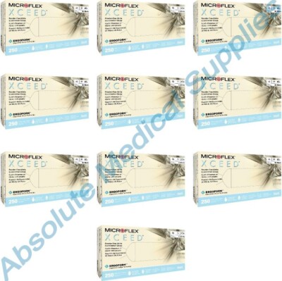 *2,500-Gloves* Microflex XCEED Powder-Free Nitrile Medical X-Small XC-310-XS