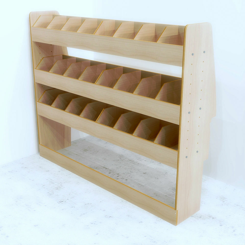 Partner L2 / Berlingo / Vauxhall combo Plywood van racking  2019 XL OS