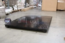 4x4 Floor pallet Scale 8,000 lb with 48" x 30" Ramp for Pallet Jack