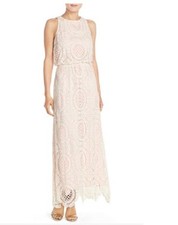 Eliza J Lace Blouson Maxi Dress (size 12) 