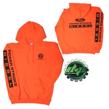 X-LARGE Orange DPP Ford powerstroke diesel Hoodie hooded sweatshirt long sleeve