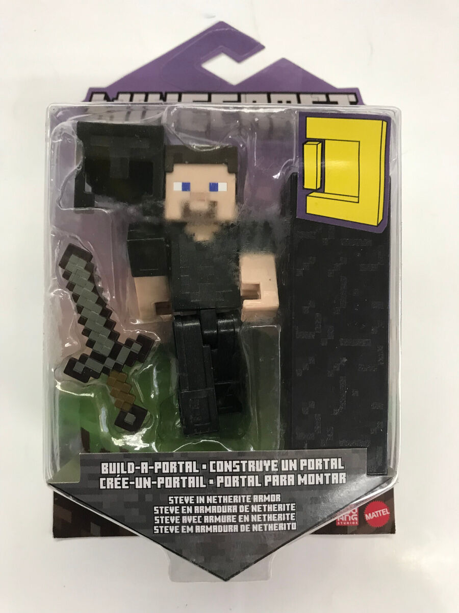 Minecraft Creeper Action Figure, 3.25-in, with 1 Build-a-Portal Piece & 1  Accessory, Building Toy Inspired by Video Game, Collectible Gift for Fans 