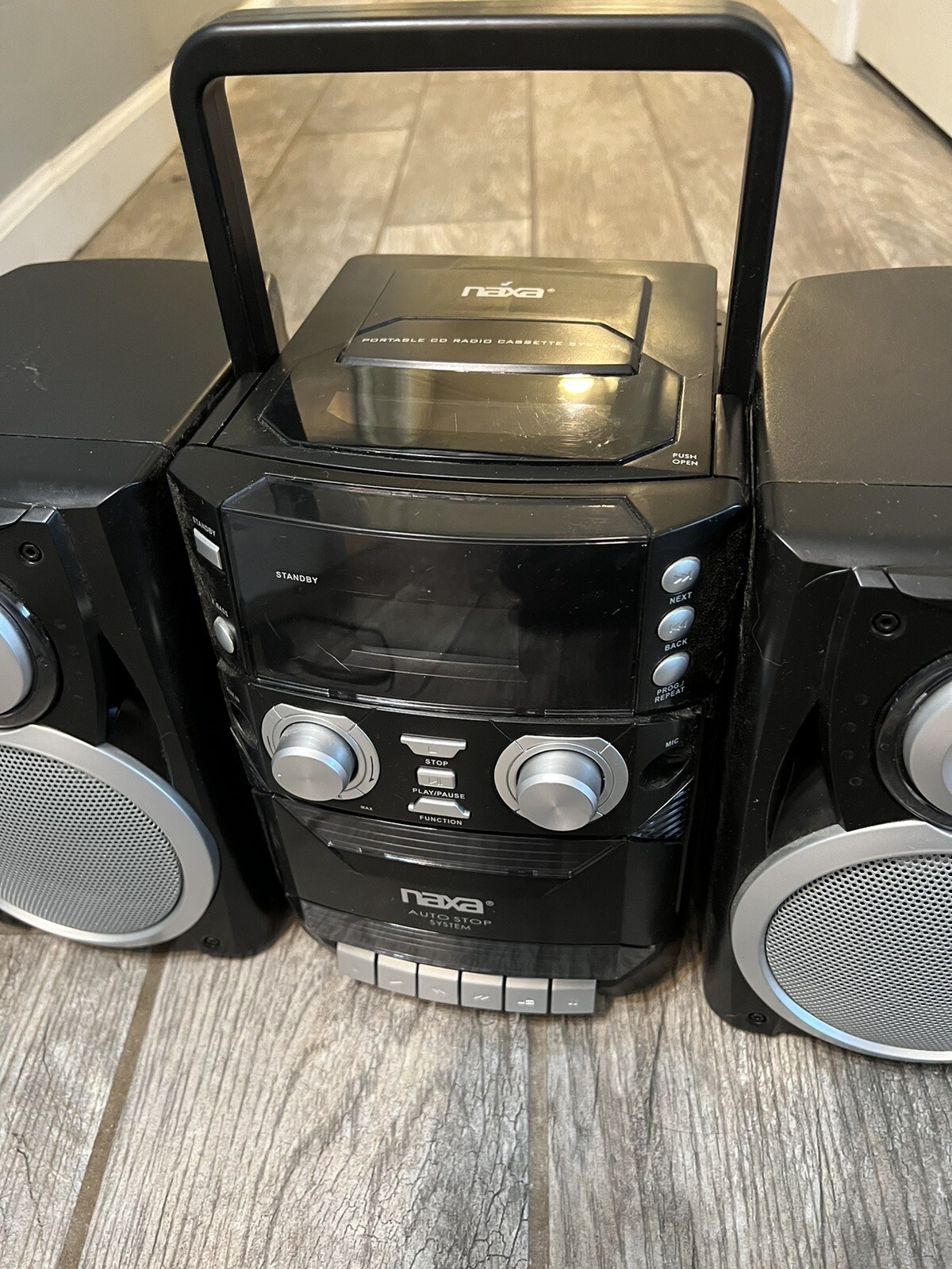 Naxa NPB426 Portable CD Player with AMFM Stereo Radio Cassette Player