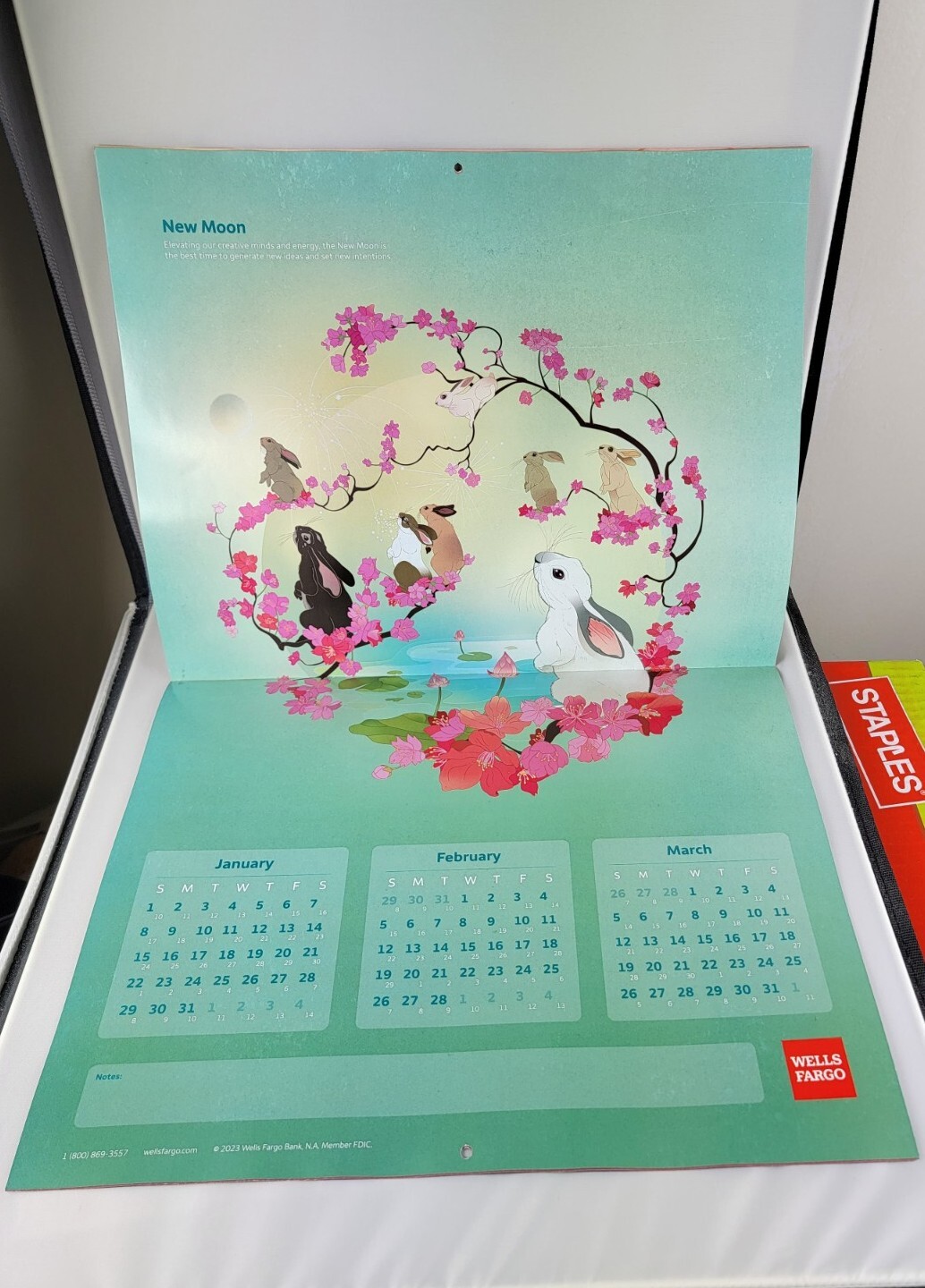 2023 WELLS FARGO BANK WALL CALENDAR CHINESE VERSION (YEAR OF THE RABBIT) |  eBay