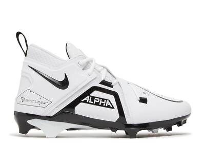 Nike Football Cleats Mens 13 White Black Alpha Menace Pro 3 NEW CT6649-100 205163.jpg main image 2