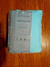 Swift Home 1800 Series Soft Silky  Luxurious 4 Piece Sheet Set Mint color King