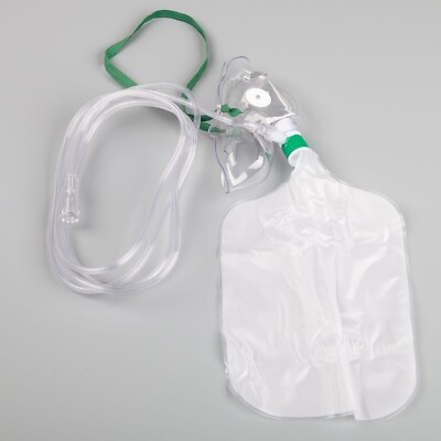 2 x Sauerstoffmaske mit Reservoirbeutel, O² Maske Sauerstoffmasken