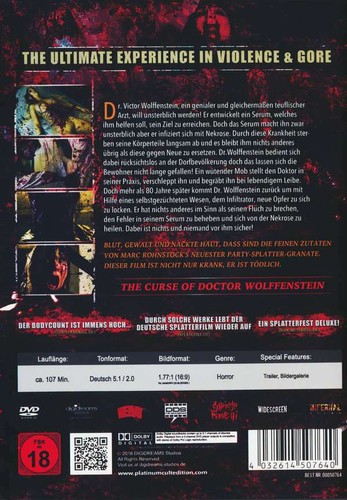 THE CURSE OF DOCTOR WOLFFENSTEIN Marc Rohnstock LENA NITRO Oliver Krekel DVD Neu - 第 2/2 張圖片