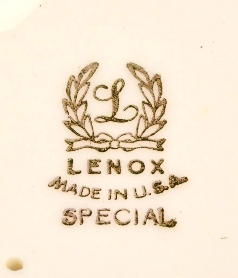 Vintage Lenox Spécial Porcelaine Fine Chou Feuilles Forme Petit Noix / Candy Bol - Photo 3/3