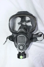 Belgian Military Issued BEM  Mask Protection Gas Mask 40 MM Filters NBC Black