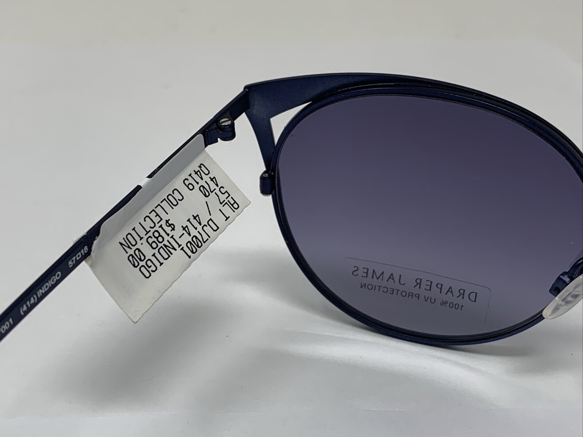 Draper James DJ7001 57/18 414 Indigo Women\'s Sunglasses 1282 NEW Draper James DJ 7028 414 Indigo 53.18.140 Women main image 4