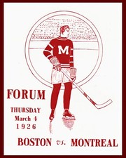 Montreal Maroons Vs Boston 1926 Game Poster Wall Art - 8x10 Color Photo