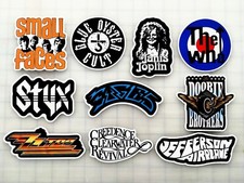 Classic Rock Vinyl Sticker Lot 10 Stickers SET 2 metal roll vintage hard punk