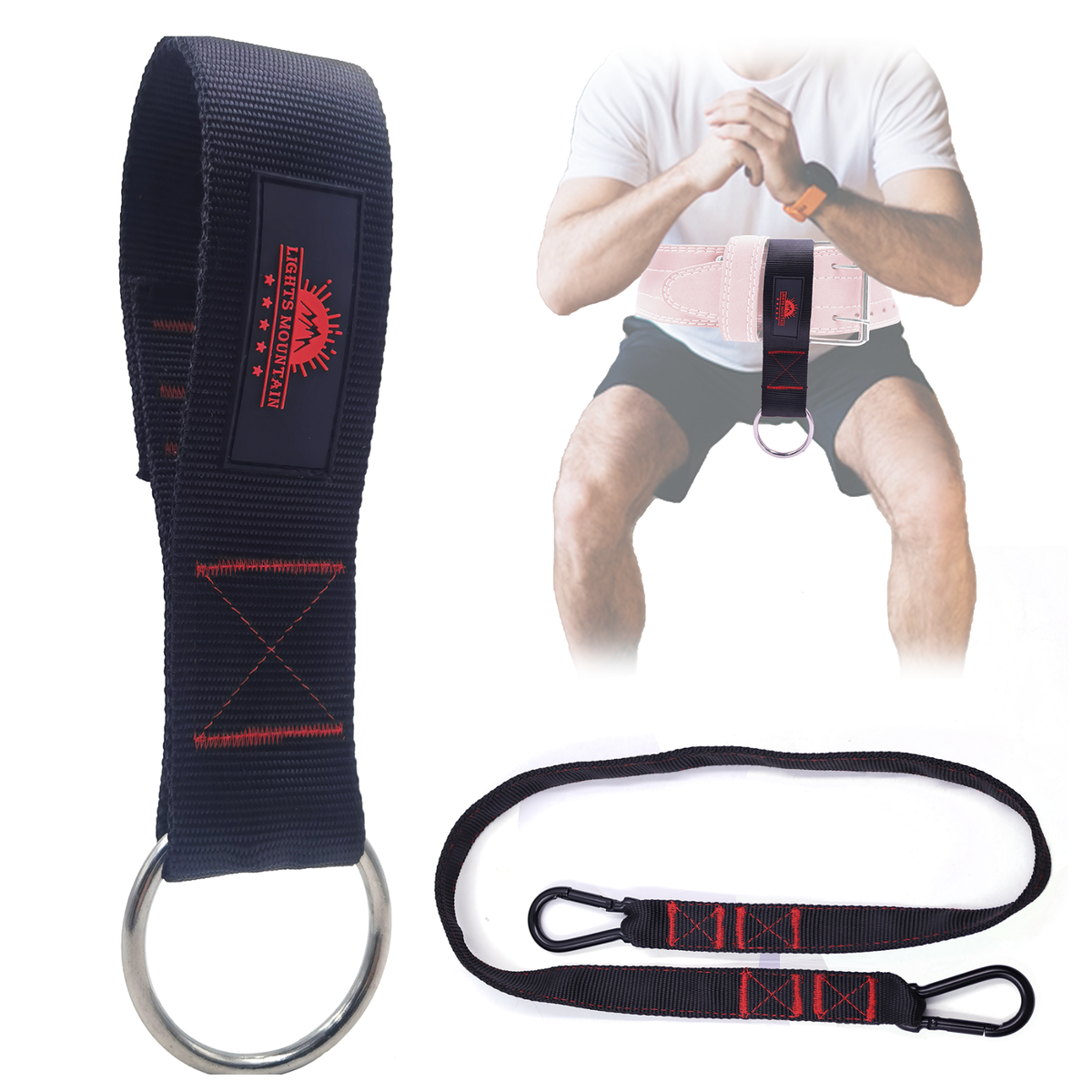 ANUEKLEAR 2-in-1 Weightlifting Belt & Dip Belt With 36.7 IN Rope Double Layer Weight Lifting Belts Powerlifting Gy Weighted Belt For Pull Up Squat - View #10