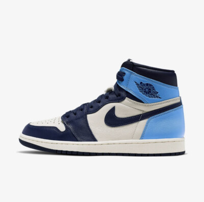 Jordan 1 Retro High Obsidian UNC Size 7.5 MENS NOT YOUTH 555088 