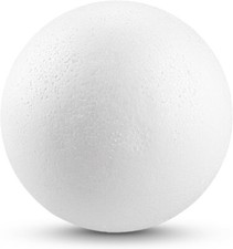 10 x Palline di polistirolo diametro 10 cm palline bianche palle in polistirolo