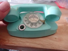 Vtg 1959 Advertising Toy Turquoise "The Princess Phone" It's Little..It's Lovely