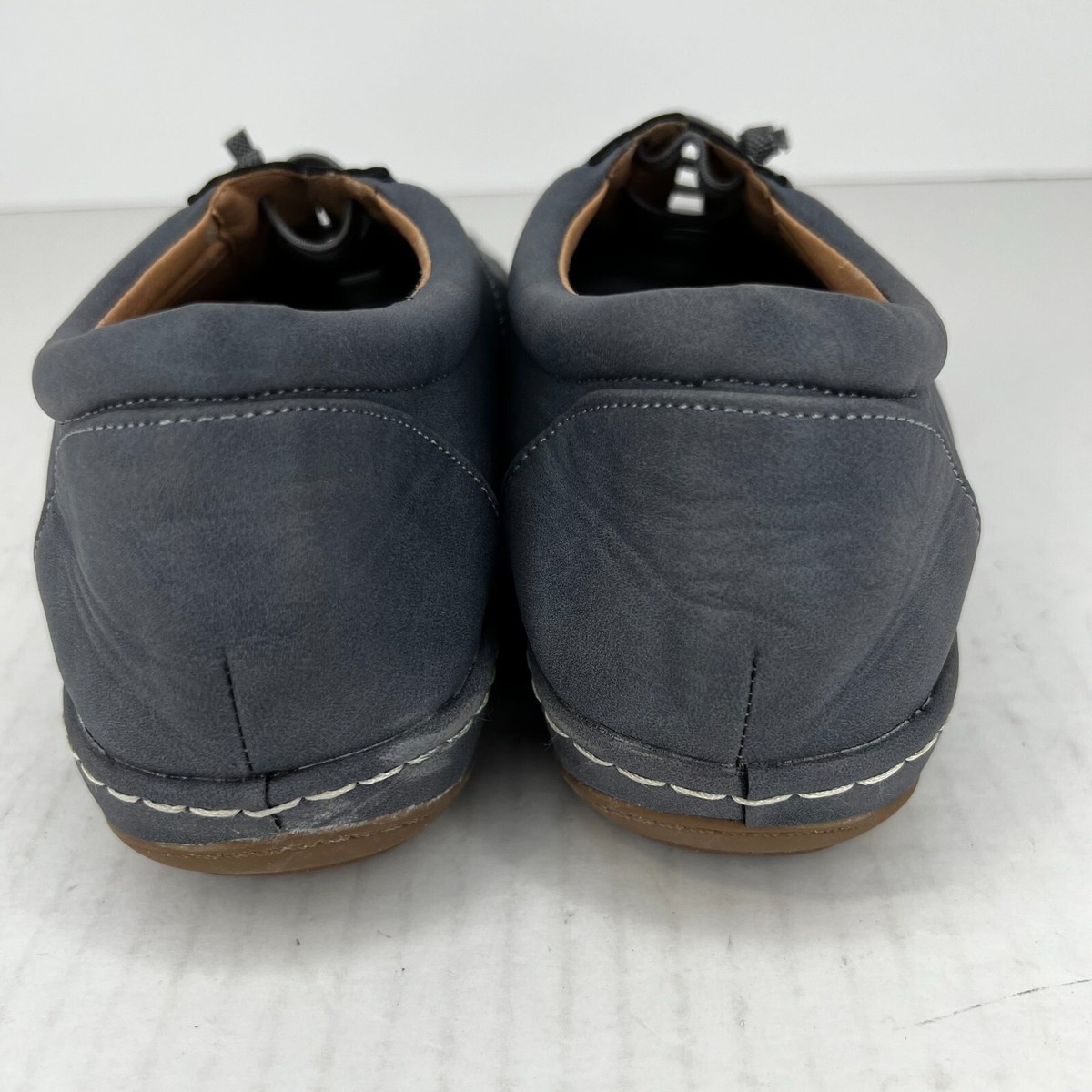 Lostisy Women's GrayBlue Low Top Cut-Out SuedeLook Slip On Size 39