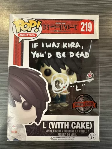 Funko POP! Animation: Death Note - L [with Cake] (Special Edition)(Signed/Alessa
