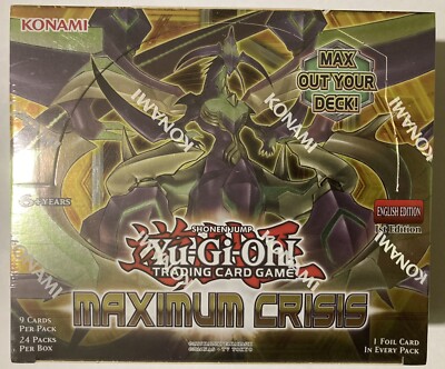 Yugioh! MAXIMUM CRISIS BOOSTER BOX Factory Sealed | eBay Yugioh! MAXIMUM CRISIS BOOSTER BOX Factory Sealed | eBay