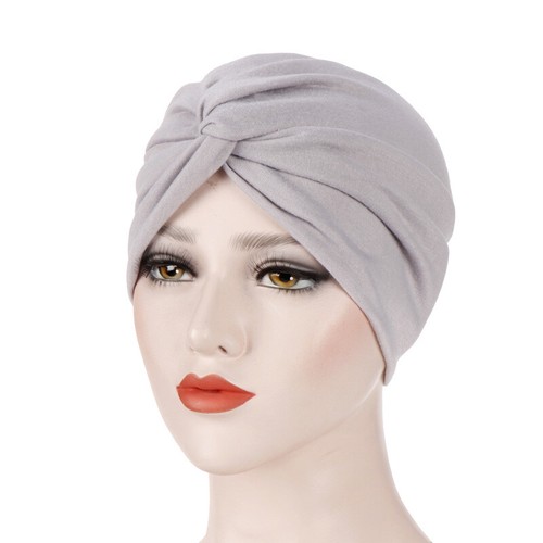 India Muslim Women Turban Hat Pleated Chemo Caps Beanie Bonnet Hair Loss Hats - Picture 23 of 53