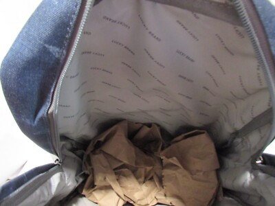 LUCKY BRAND Denim Stars Backpack NWT Lucky Brand Denim Stars Backpack Laptop School Travel 18  main image 3