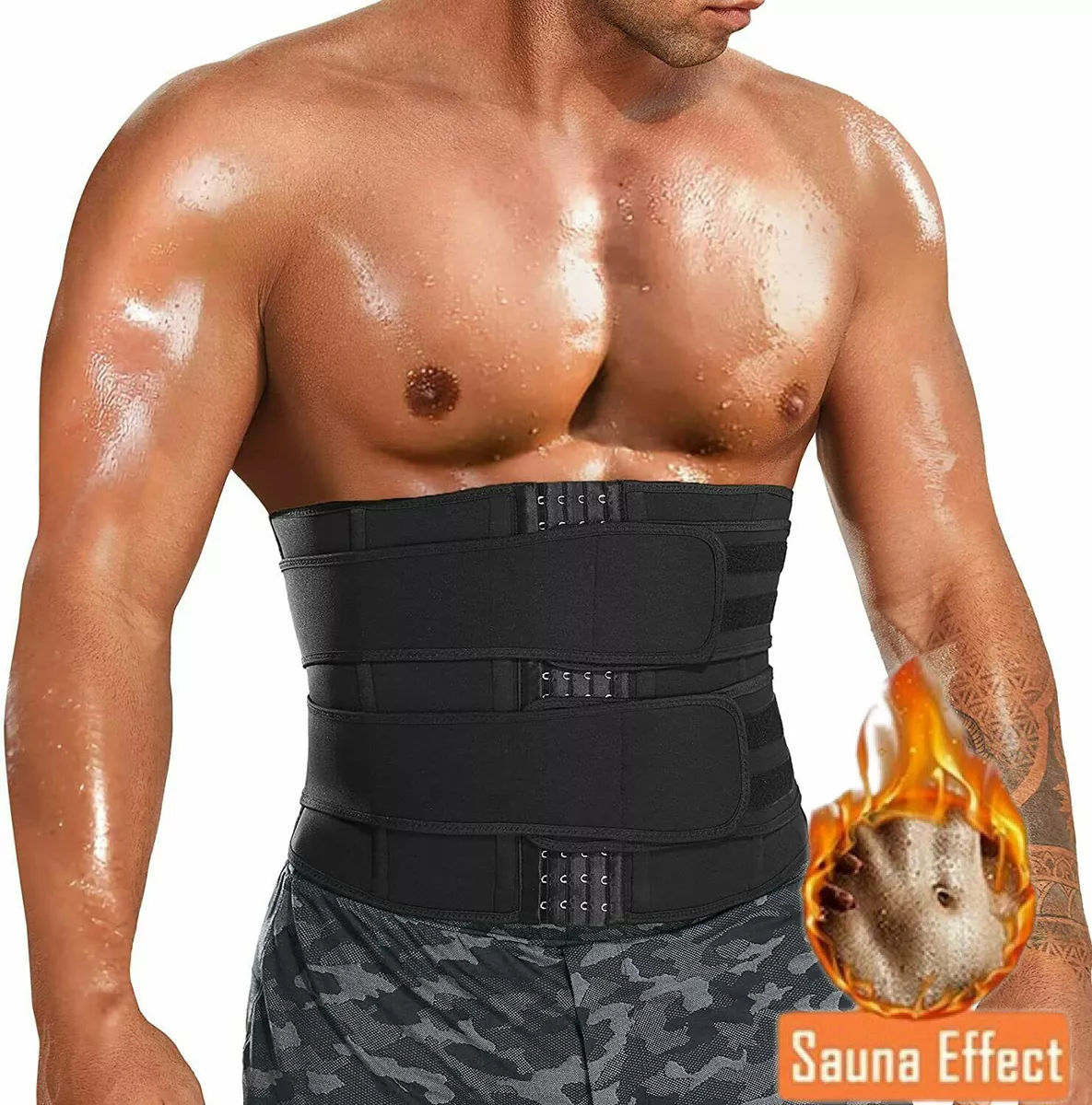 Men Waist Trainer Belt Body Shaper Tummy Control Slimming Belly